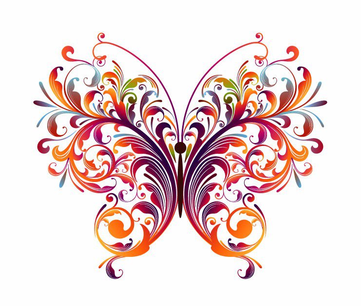 №424277 - бабочка, абстракция, орнамент, фантазия - оригинал
