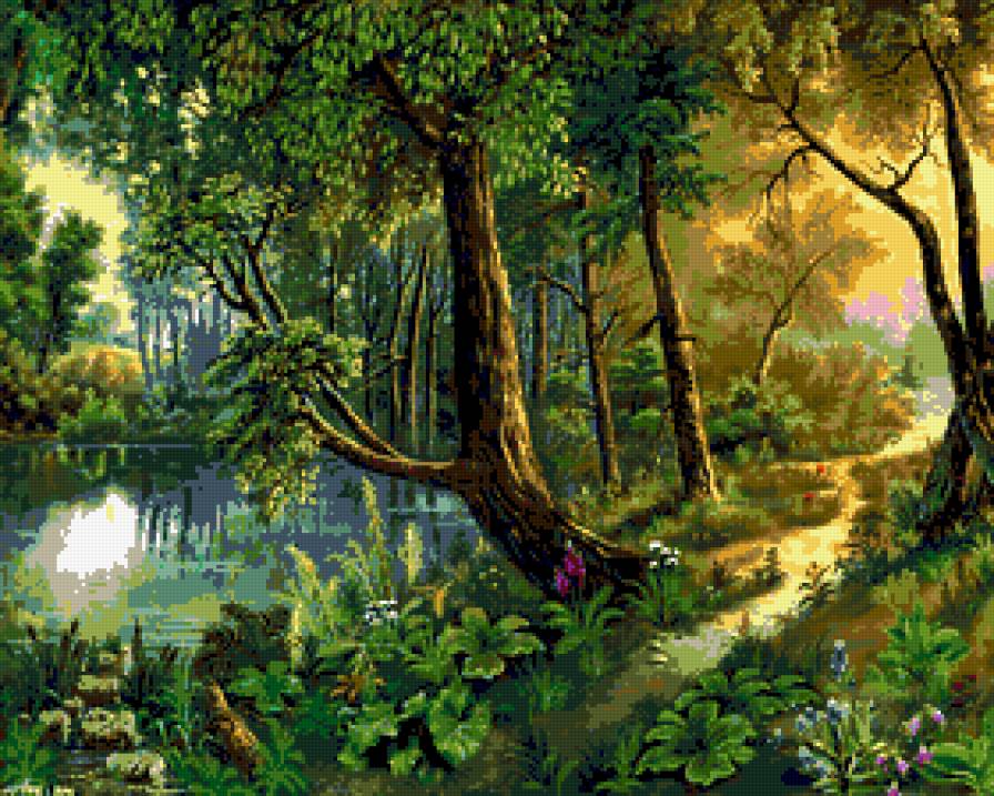 Пейзаж - лес, пейзаж - предпросмотр