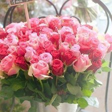 Схема вышивки «букет роз»