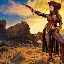 Схема вышивки «пират»