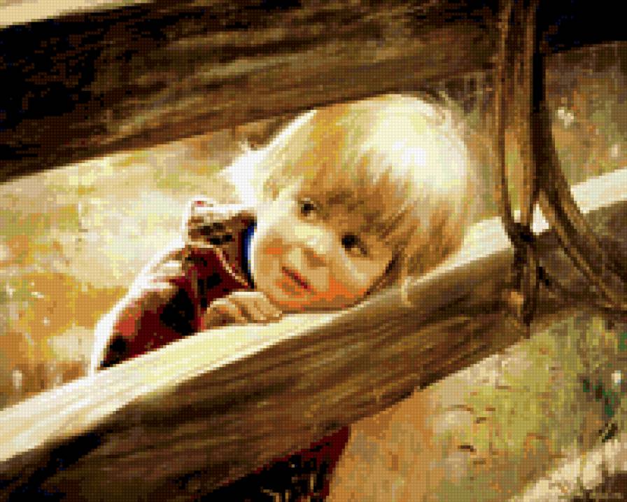 Беззаботное детство - картины - предпросмотр