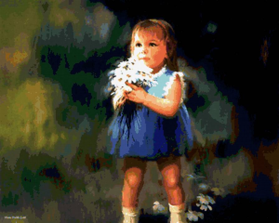 Беззаботное детство - картина - предпросмотр