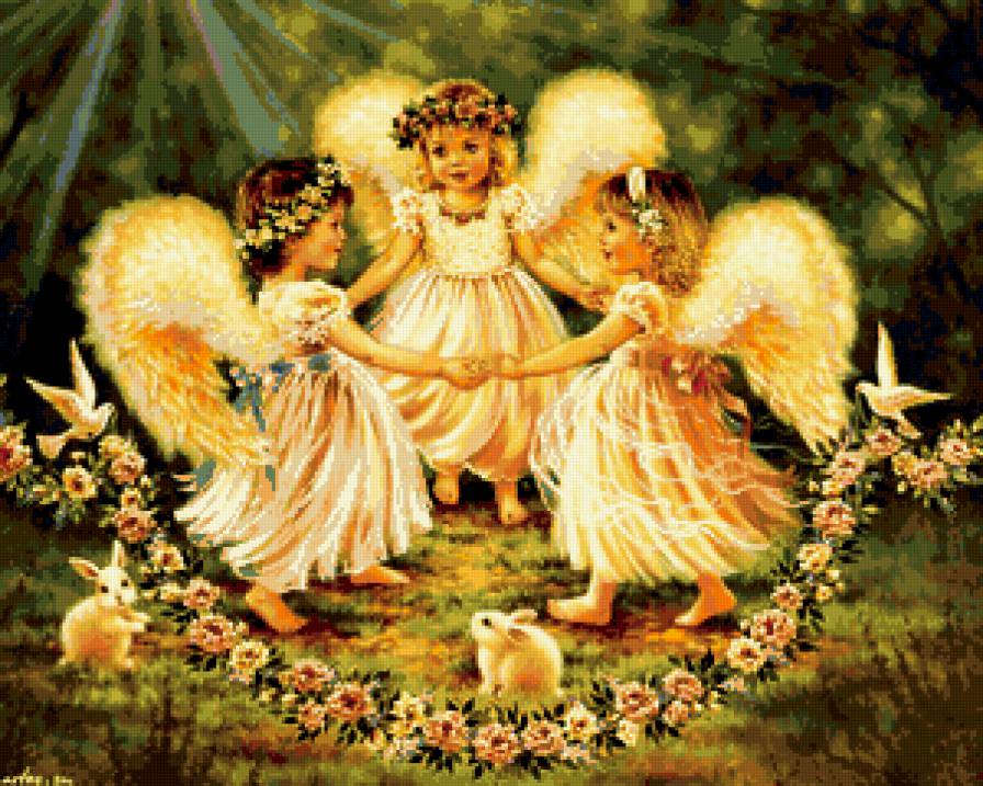 Ангелочки - картина - предпросмотр