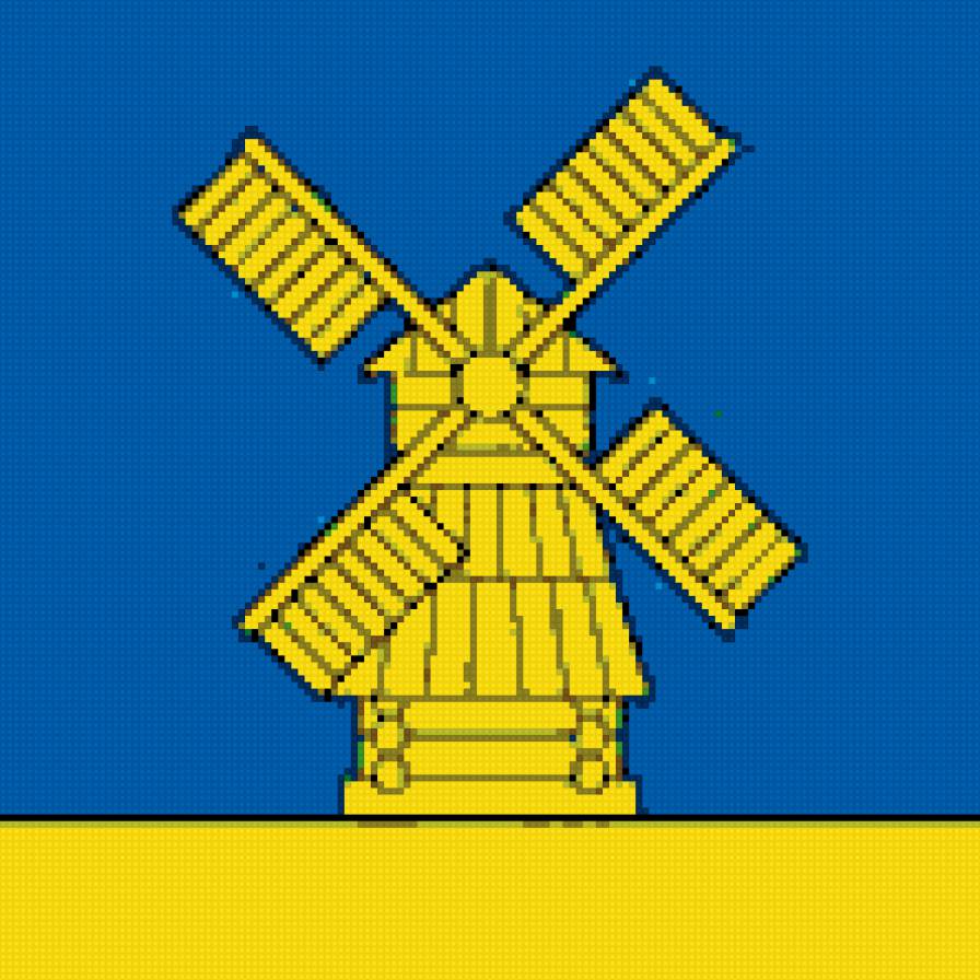 Мельница - флаг, мельница - предпросмотр