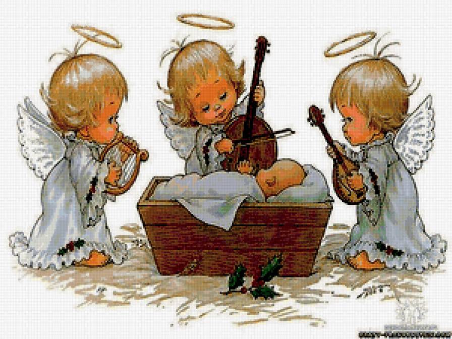 Ангельская колыбельная - ангелочки, религия - предпросмотр