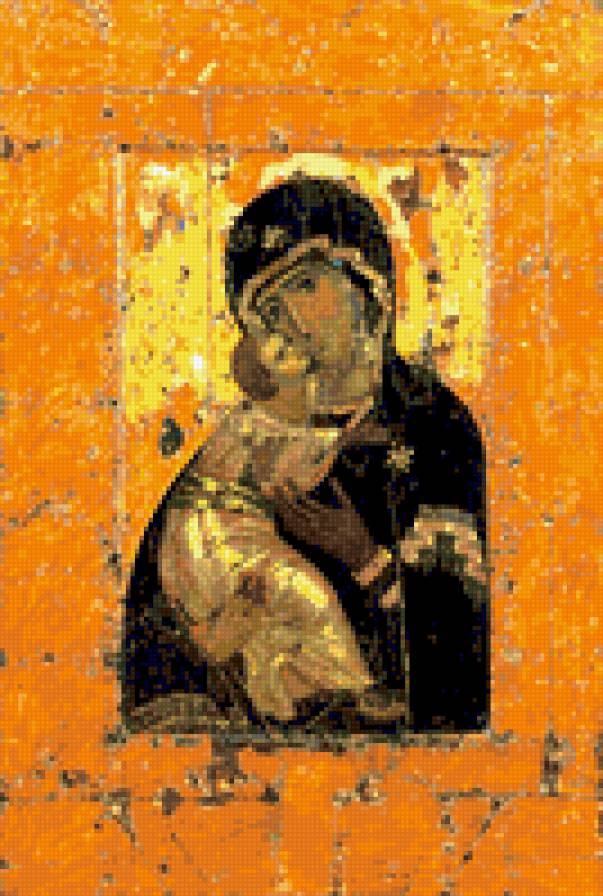 Владимирская икона - богородица, православная вера, икона - предпросмотр