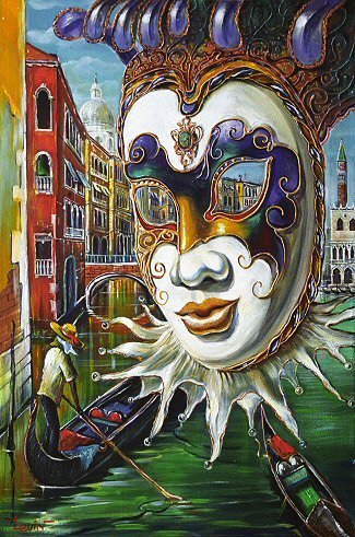 Венецианская маска - маска, венеция - оригинал