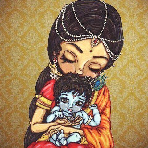 Кришна и Яшода - оригинал