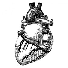 Оригинал схемы вышивки «сердце» (№425407)