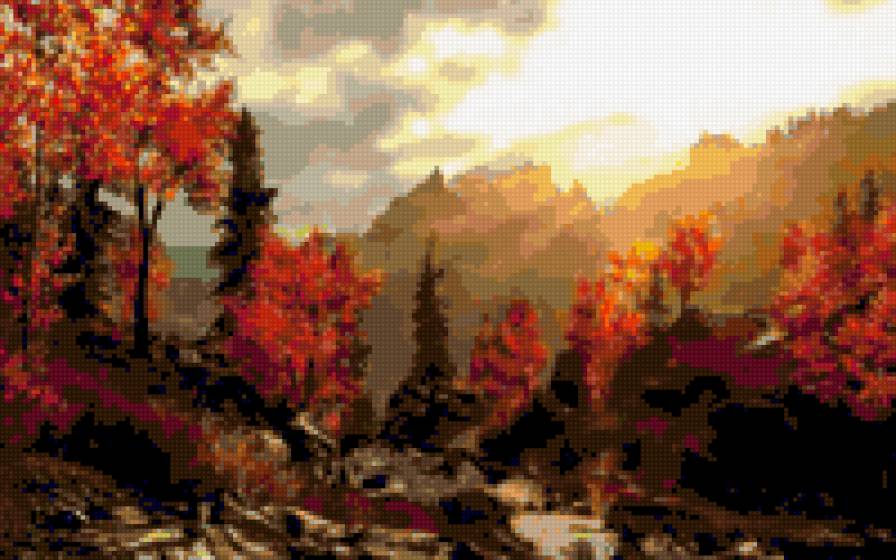 осень в горах - пейзаж, осень, горы - предпросмотр