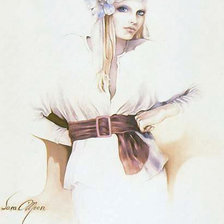 Схема вышивки «девушка»