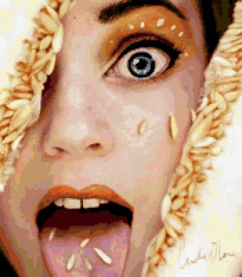 Девушка с дыней - предпросмотр