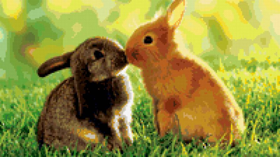 Зайчата - зайчик, животные, кролик - предпросмотр