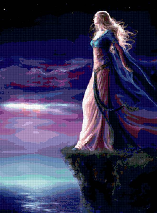 №425933 - живопись, волшебство, фэнтези, люди, девушка - предпросмотр