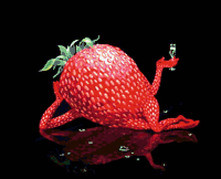 клубника - клубника, ягода, бокал - предпросмотр