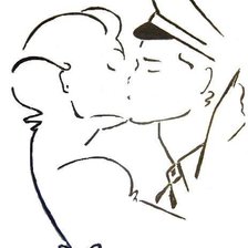 Оригинал схемы вышивки «Поцелуй капитана» (№426584)