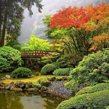 Схема вышивки «озеро в парку2»