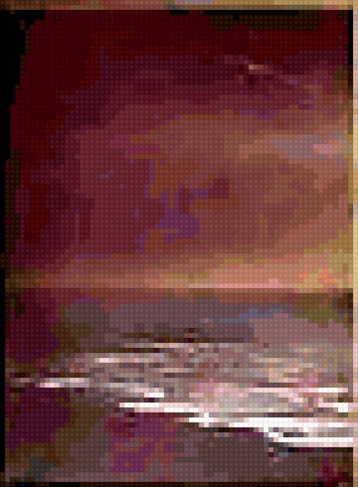 девушка на пляже1 полиптих - предпросмотр