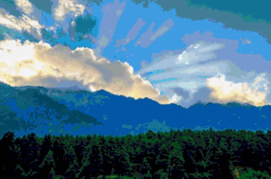 НЕБО НАД ЛІСОМ - ліс.природа - предпросмотр