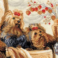 Оригинал схемы вышивки «Собачки для дома» (№427370)