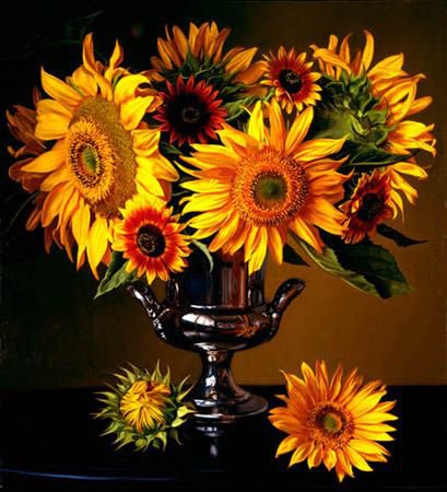 №427546 - живопись, evan wilson, натюрморт, букет, цветы - оригинал