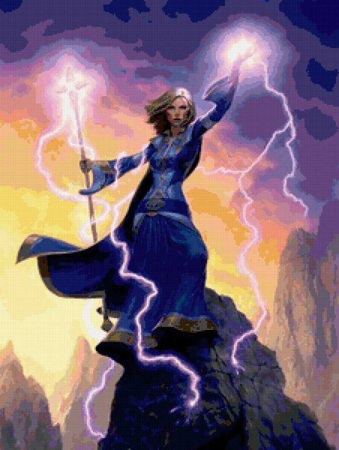 №427554 - магия, фэнтези, живопись, волшебство, портрет, девушка, люди - предпросмотр