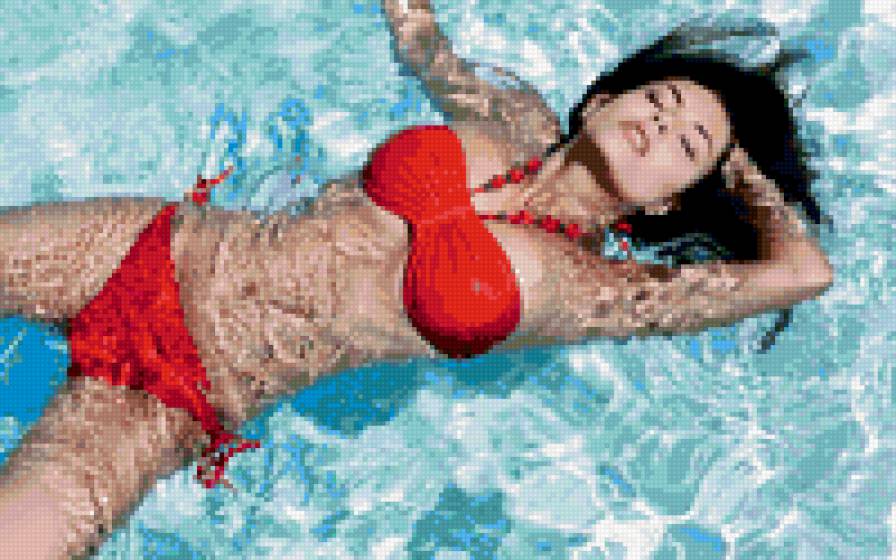 Девушка - наслаждение, вода, девушка - предпросмотр