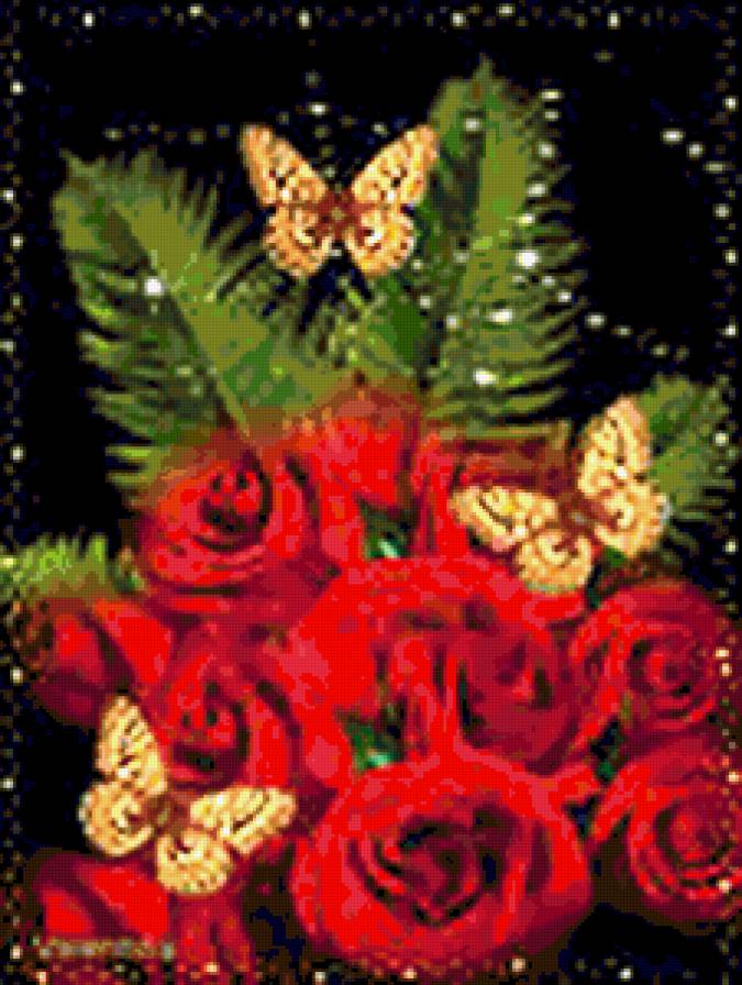 №427771 - цветы и бабочки - предпросмотр