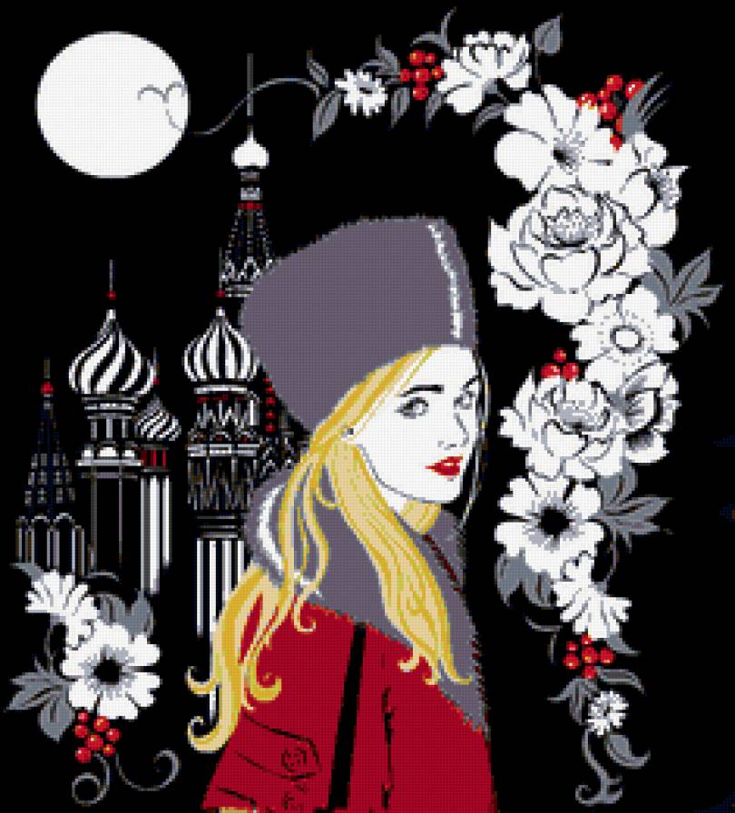 русская девушка - женщина, портрет, образ, россия - предпросмотр