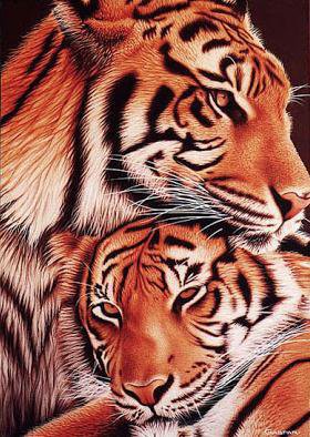 Верность тигра - верность, тигры, пара - оригинал