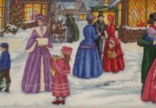 Оригинал схемы вышивки «Викторианское рождество» (№428182)