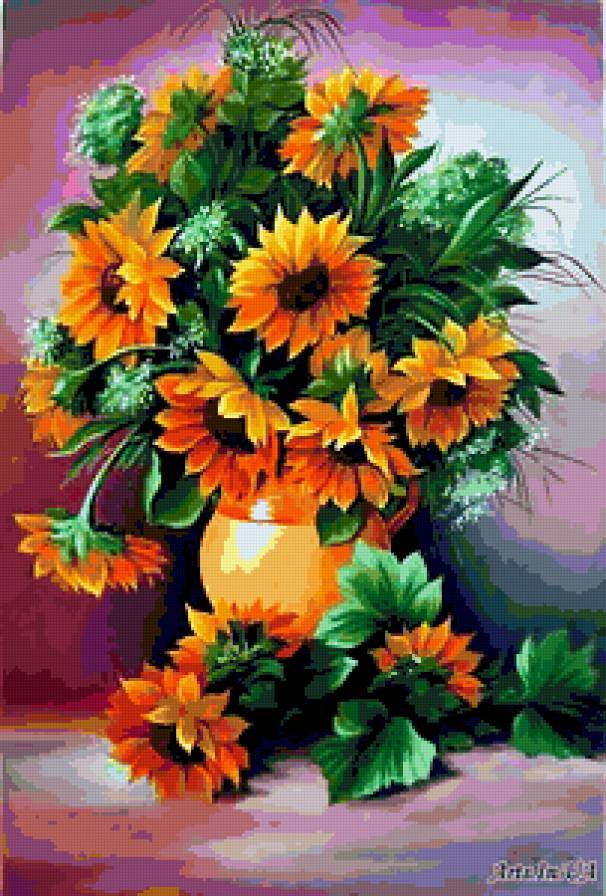 подсолнухи - цветы, подсолнухи - предпросмотр