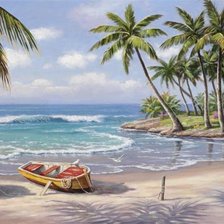 Схема вышивки «Лазурный берег»