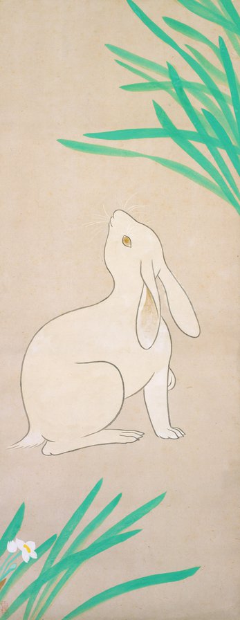 rabbit / kobayashi kokei - природа, животные, кролик, пастель, япония - оригинал