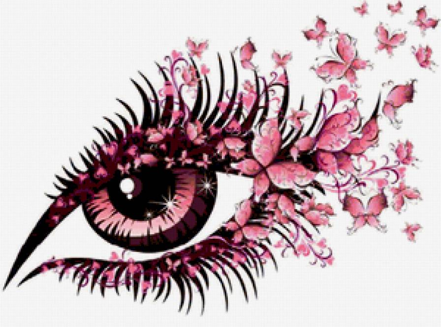 Глаз из узоров - глаз, узоры - предпросмотр