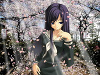 вот и осень - девушка, аниме - оригинал