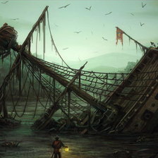 Схема вышивки «Кораблекрушение»