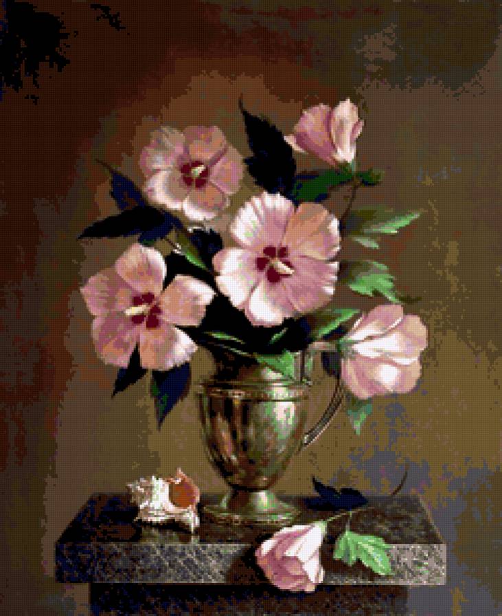 Серия "Букет" - букет, цветы, мальва - предпросмотр