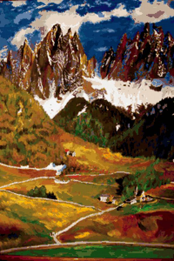 Горы. Автор - Алик Орловский - небо, горы, пейзаж - предпросмотр