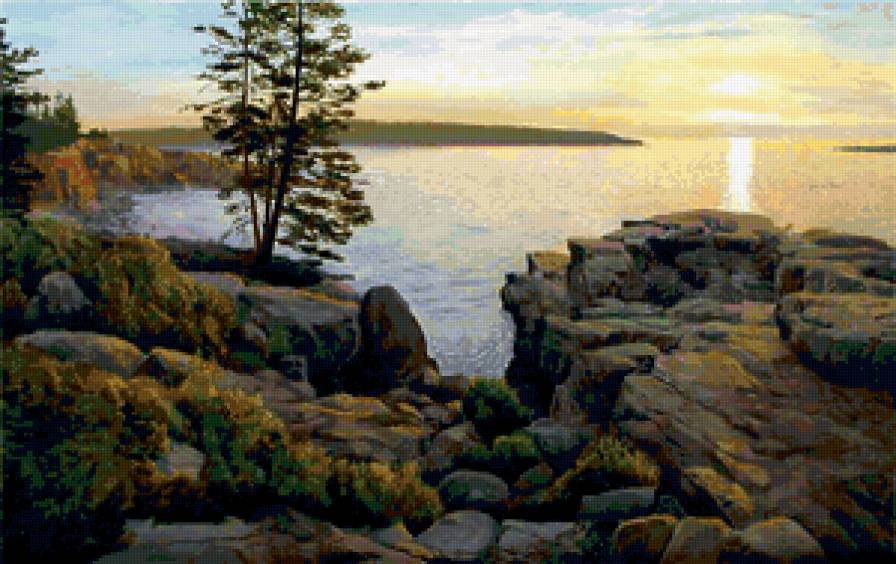 картина - море, пейзаж, лето - предпросмотр