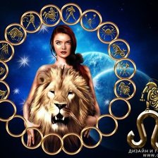 Схема вышивки «лев-зодиак.»