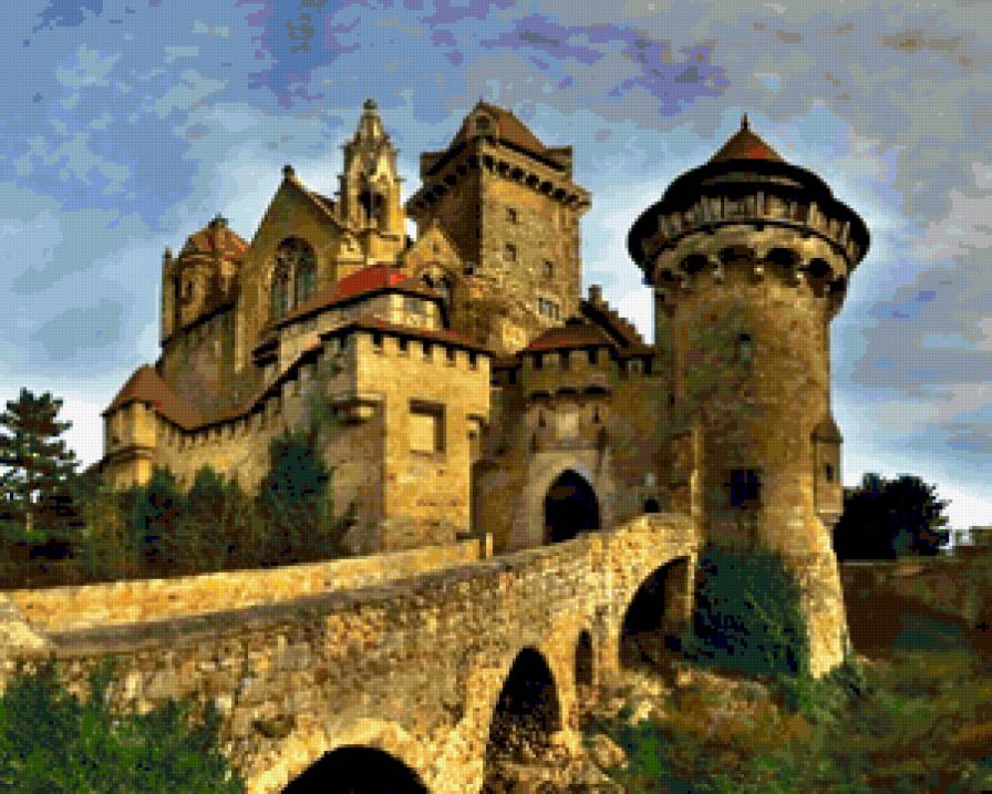 Замок KREUZENSTEI, Австрия - здания, замки - предпросмотр