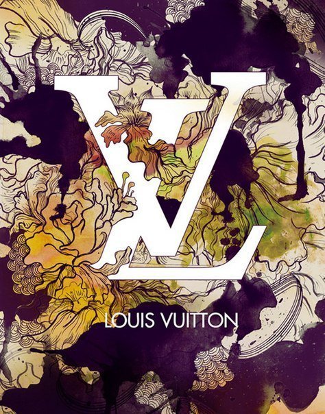 Louis Vuitton - узоры, мода, абстракция - оригинал