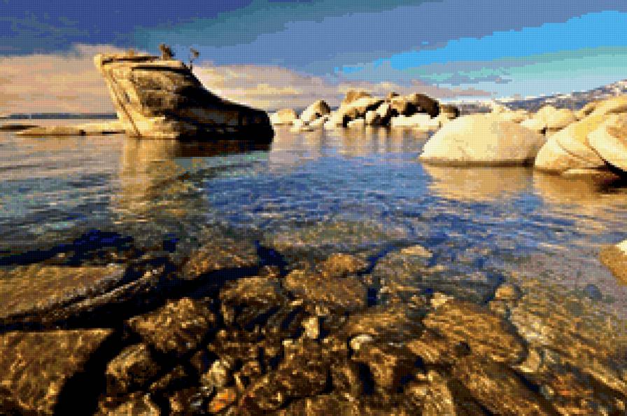 морское дно - простор, море, пейзаж, природа, камни - предпросмотр