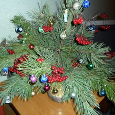 Схема вышивки «новогодний букет»