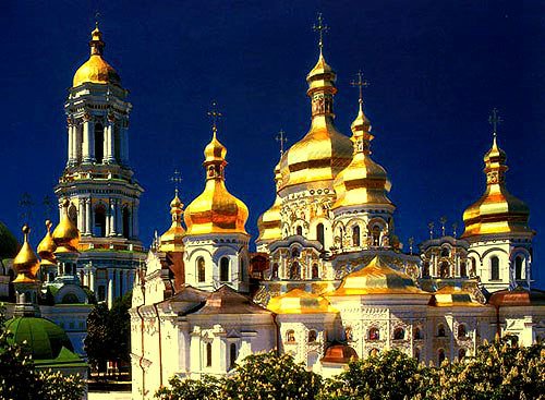 золотые купола - храм, лавра, церковь, собор - оригинал