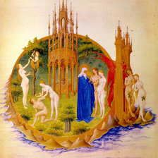 Оригинал схемы вышивки «LIMBOURG_brothers_Dornai_Adam_and_Eve» (№432381)