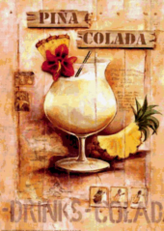пинна калада - коктейль, бокал, для кухни - предпросмотр