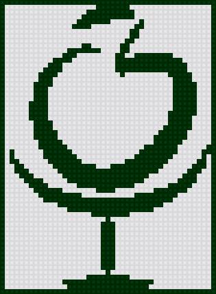 яблочко в бокале - предпросмотр