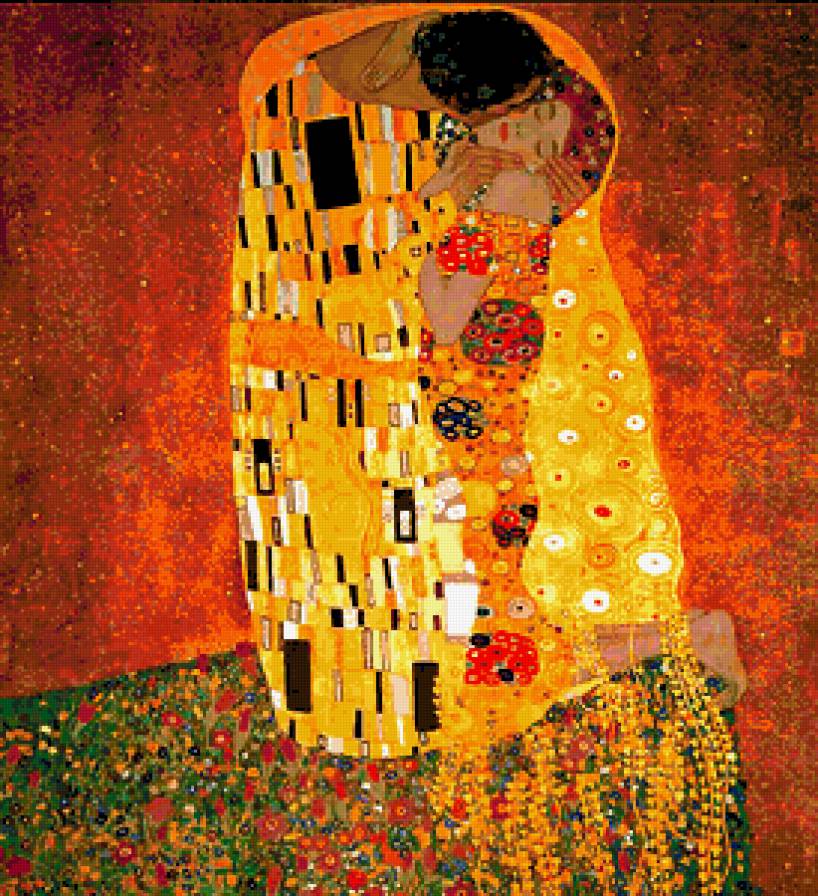 Поцелуй 4 - климт, художники, люди, картины, поцелуй, пара - предпросмотр